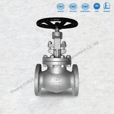 Rising Stem Cast Steel Globe Valve หน้าแปลนสิ้นสุด ASME B16.5 ขนาด 2 "ถึง 36" BS1873