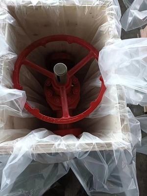 Oilfield Drilling Hand Plate Valve Wellhead Manifold Valve 2-1 / 16 นิ้วความดัน 10,000PSI