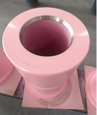 F-1600 Mud Pump Ceramic Liner อะลูมิเนียมผสมทองแดงเหมาะสำหรับบ่อน้ำตื้น