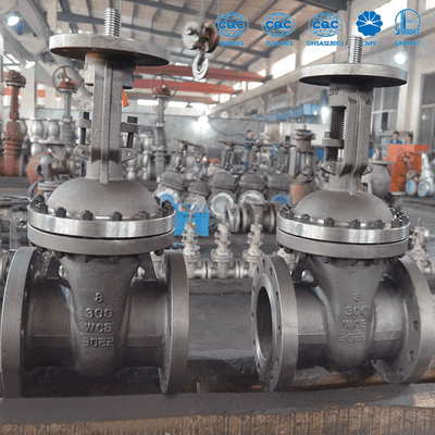 หน้าแปลนสิ้นสุดวาล์วประตูเหล็กหล่อ ASME B16.5 ขนาด 2 "ถึง 36" API 6D