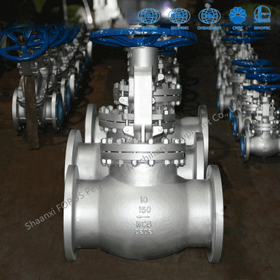Rising Stem Cast Steel Globe Valve หน้าแปลนสิ้นสุด ASME B16.5 ขนาด 2 "ถึง 36" BS1873