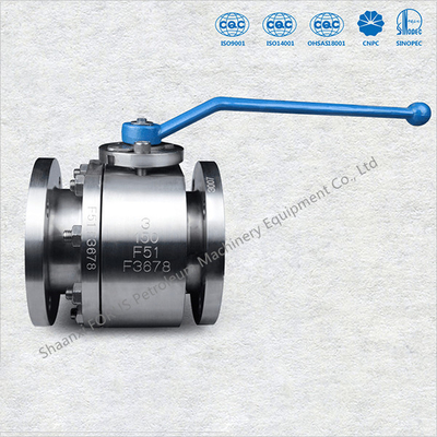 การออกแบบบอลวาล์วนั่งโลหะลอยปลอมแปลง API6D BS5351 ASME B16.34