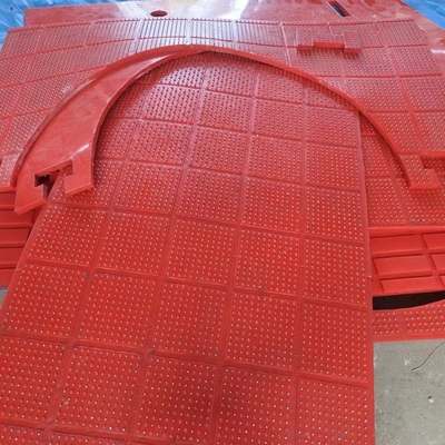 สีแดง Anti Skid Mat ZP ประเภท Rotary Atble 30mm พลาสติกไม่สลิด Mat สําหรับเครื่องเจาะ