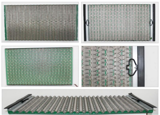 สกรีนความสามารถในการกรองสูง PMD แบบคลื่น สนามน้ํามันเจาะ Shale Shaker Mesh