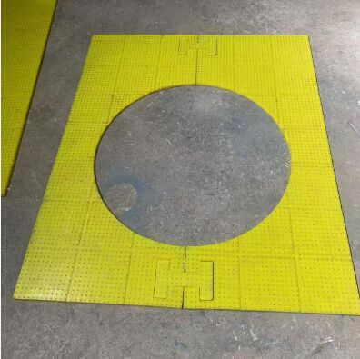 แผ่นกันลื่นโต๊ะหมุน วัสดุ PU ใช้บนแท่นขุดเจาะ