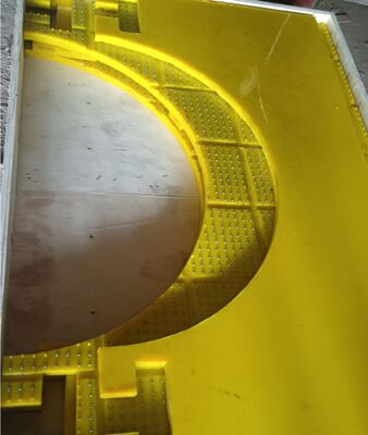 แผ่นกันลื่นโต๊ะหมุน วัสดุ PU ทนทานต่อการสึกหรอ ใช้สำหรับ ZP175