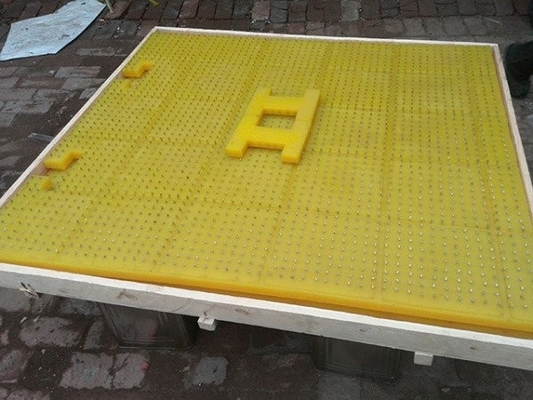 สีเหลือง 83"X74" Anti-Skid Mat Oil Drilling Industrial