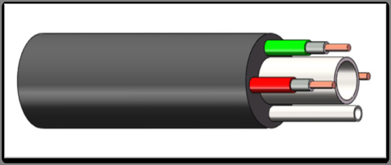 0.25 '' ถึง 0.625 '' สายควบคุมไฮดรอลิกเจาะน้ำมัน 316L 2205 13Cr 825 2507