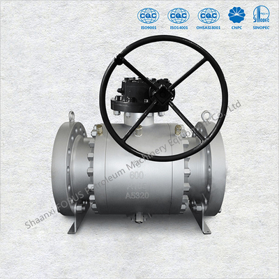 บอลวาล์ว Trunnion ปลอมแปลง กลไกการปิดการปิดผนึกสูงและการทำงานด้วยแรงบิดต่ำ